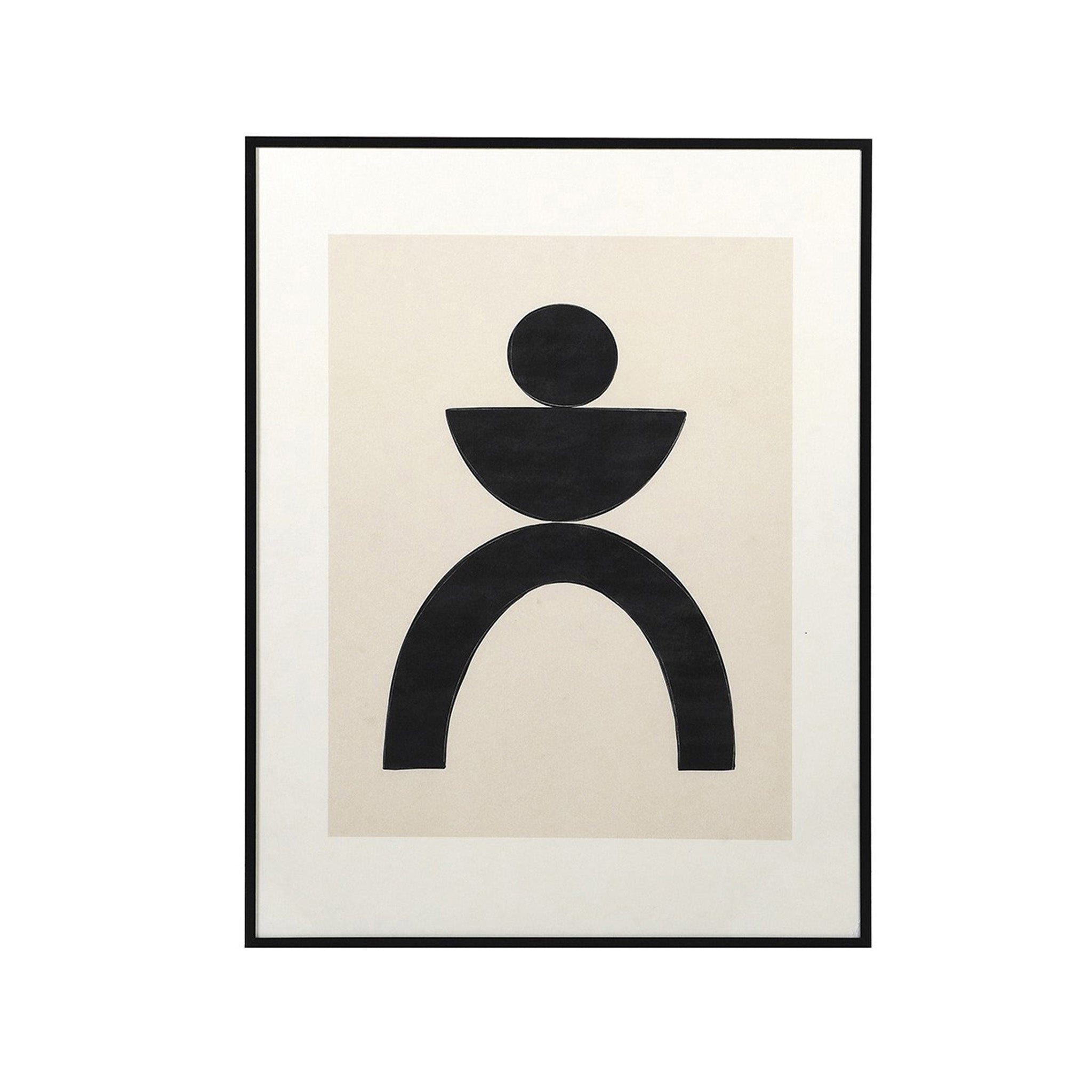 Black on Beige Print Artwork